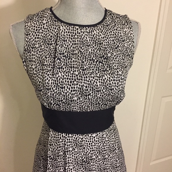 Michael Kors Black & Cream Silk Graffiti Dress - Picture 4 of 8